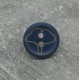 Bouton buis ginkgo bleu raf 15mm