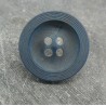 Bouton buis strié bleu raf 25mm