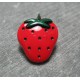 Bouton fraise rouge vert 18 mm b40