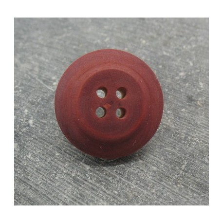 Bouton buis 4t bombé lie de vin 22mm