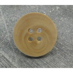 Bouton buis plat 4t beige 20mm