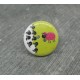 Bouton mouton fuschia 20mm