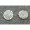 Bouton verre teint en blanc 13mm