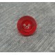 Bouton verre biseauté rubis 11mm