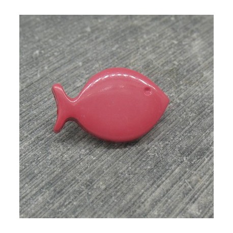 Bouton poisson corail 20mm