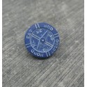 Bouton boussole bleu marine 12mm