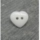 Bouton coeur blanc 13mm
