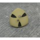 Bouton tri atomique beige 20mm