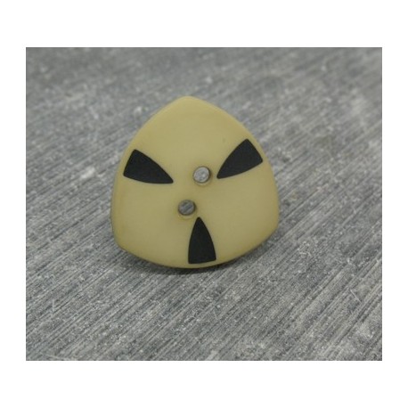 Bouton tri atomique beige 20mm