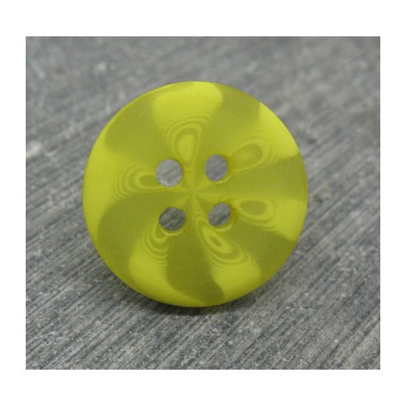 Bouton psyché jaune 18mm