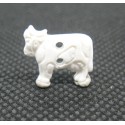 Bouton vache blanche 15mm