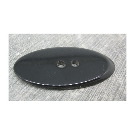 Bouton languette noire brillant 58mm