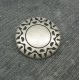 Bouton incas viel argent 23mm