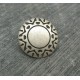 Bouton incas vieil argent 15mm