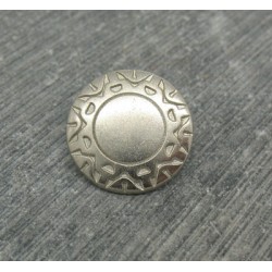 Bouton incas argent 15mm