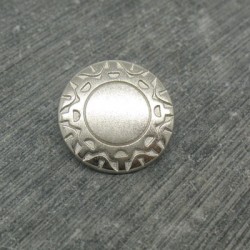 Bouton incas argent 18mm