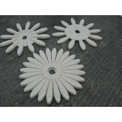 Base bijoux fleur blanche 45mm