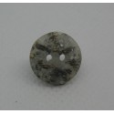 Bouton paillette marbre gris doré 13mm