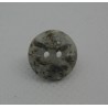 Bouton paillette marbre gris doré 13mm