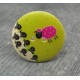 Bouton mouton fuschia 30mm