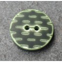 Bouton pointillé sapin vert 20 mm b1