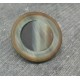 Bouton imitation corne beige gris 28mm