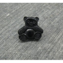 Bouton ourson noir 14mm