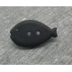 Bouton poisson noir 23mm