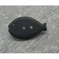 Bouton poisson noir 23mm