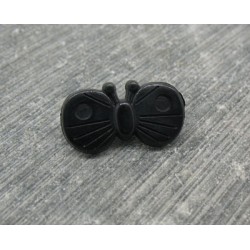 Bouton papillon noir 18mm