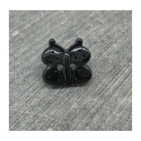 Bouton papillon noir 13mm