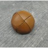 Bouton cuir marron clair 20mm