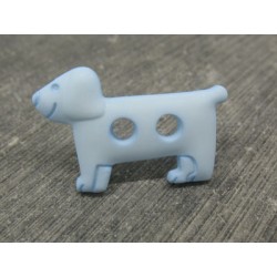 Bouton chien teckel ciel 30mm