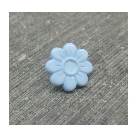 Bouton fleur 8 pétales ciel 10mm