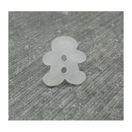 Bouton pain d'épice translucide 14mm