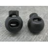 Bloqueur noir 1 trou 22x18mm