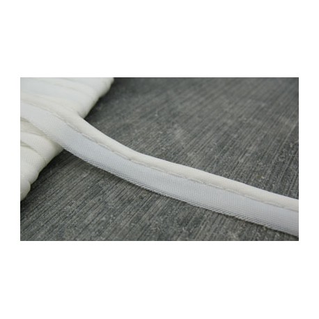 Passepoil polyamide blanc 9mm
