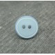 Bouton bleu ciel cercle blanc 12mm