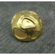 Bouton cratère doré 21mm