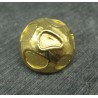 Bouton cratère doré 21mm