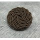 Bouton passementerie marron 31mm