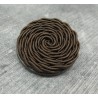 Bouton passementerie marron 31mm