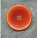 Bouton orange verni 31mm