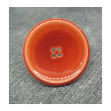 Bouton orange verni 31mm