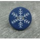 Bouton flocon de neige marin 18mm