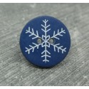 Bouton flocon de neige marin 18mm