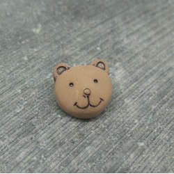 Bouton ours brun 14mm