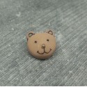Bouton ours brun 14mm