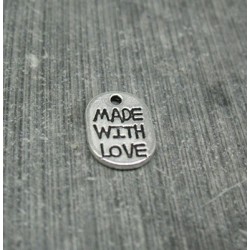 Charm made with love  11mm
