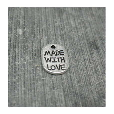 Charm made with love  11mm